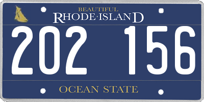 RI license plate 202156