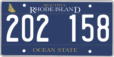 RI license plate 202158