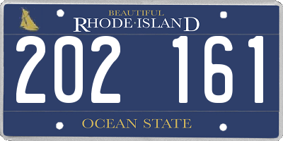 RI license plate 202161