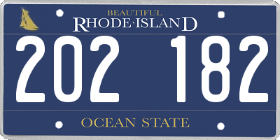 RI license plate 202182