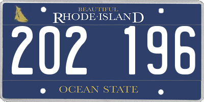 RI license plate 202196