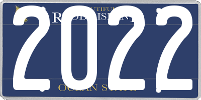 RI license plate 2022