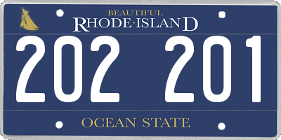 RI license plate 202201