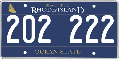 RI license plate 202222