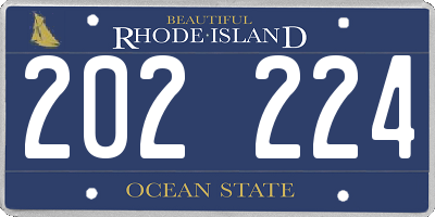 RI license plate 202224