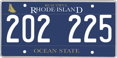 RI license plate 202225