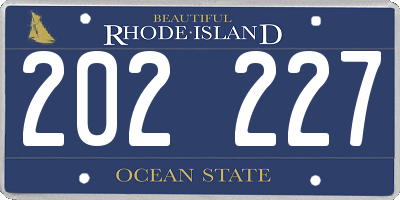 RI license plate 202227