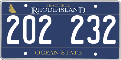 RI license plate 202232
