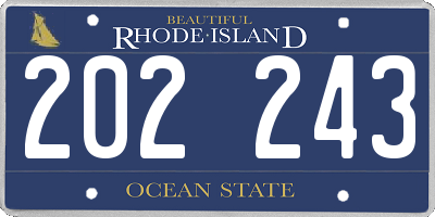 RI license plate 202243