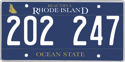 RI license plate 202247