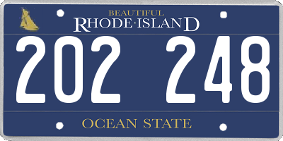 RI license plate 202248