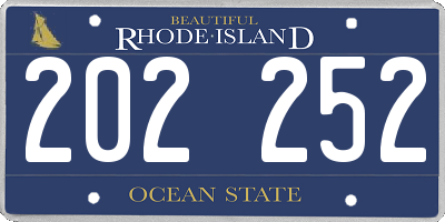 RI license plate 202252