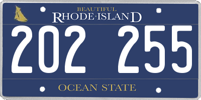 RI license plate 202255