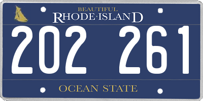 RI license plate 202261