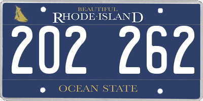 RI license plate 202262