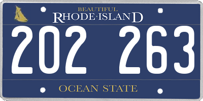 RI license plate 202263