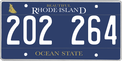 RI license plate 202264