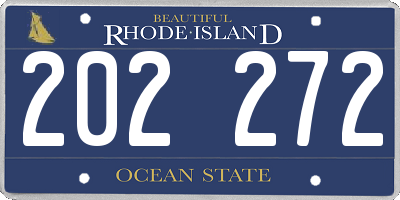 RI license plate 202272