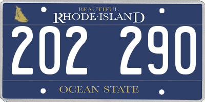 RI license plate 202290