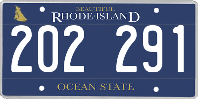 RI license plate 202291