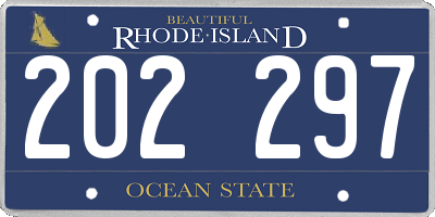 RI license plate 202297
