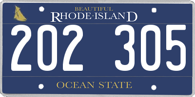 RI license plate 202305