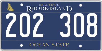 RI license plate 202308