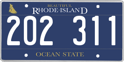 RI license plate 202311