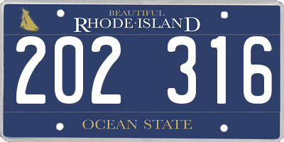 RI license plate 202316
