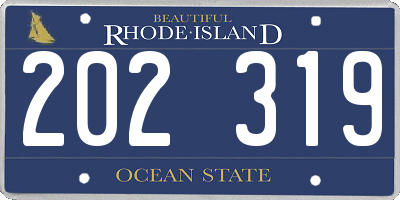 RI license plate 202319