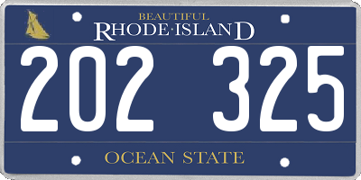 RI license plate 202325