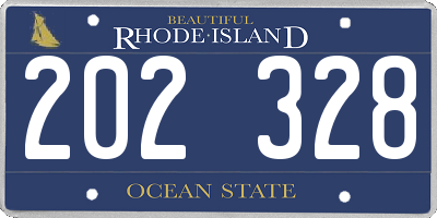 RI license plate 202328