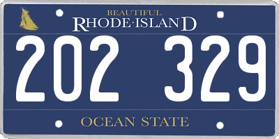 RI license plate 202329
