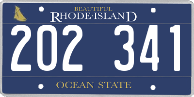 RI license plate 202341