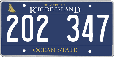 RI license plate 202347