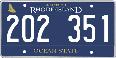 RI license plate 202351