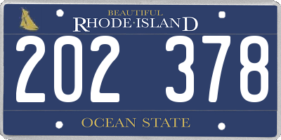 RI license plate 202378