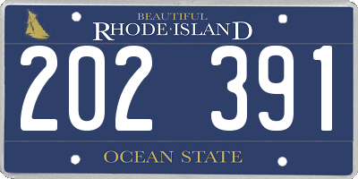 RI license plate 202391