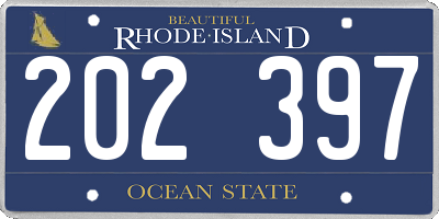 RI license plate 202397