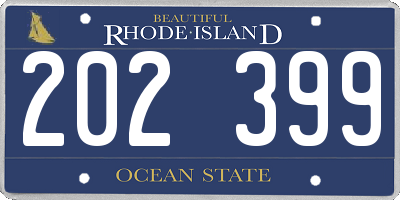 RI license plate 202399