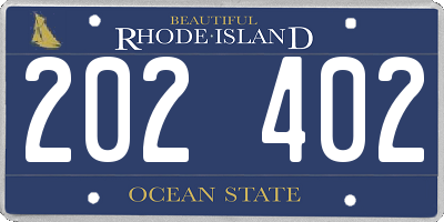 RI license plate 202402