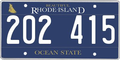 RI license plate 202415