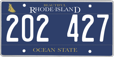 RI license plate 202427