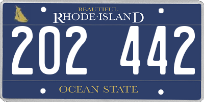 RI license plate 202442