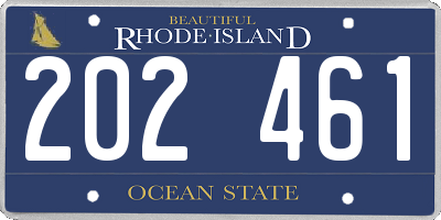 RI license plate 202461