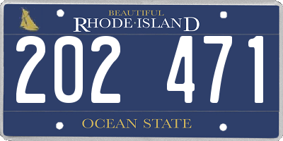 RI license plate 202471