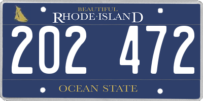 RI license plate 202472