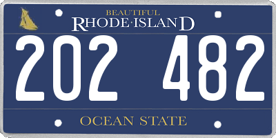 RI license plate 202482