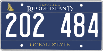 RI license plate 202484