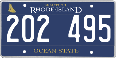 RI license plate 202495
